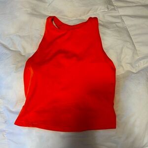 Coral All In Motion Racer Back Workout Crop